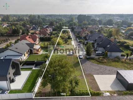 Długa działka pod zabudowę jednorodzinną