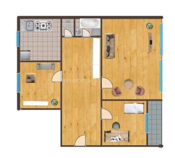 3 pokoje, balkon, piwnica - do remontu - Serbinów