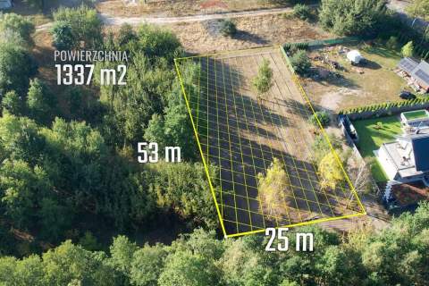 Działka budowlana po mulczowaniu w Grądach