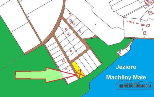 70 m od jeziora - działka pod zabudowę mieszkalną