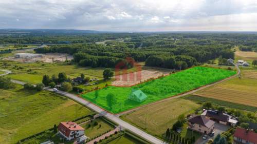 Działka inwestycyjna 500m od Zjazdu z autostrady 