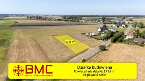Działka budowlana Łagiewniki Małe 1755m2