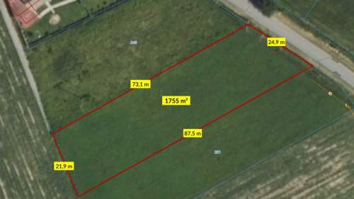 Działka budowlana Łagiewniki Małe 1755m2
