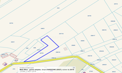 Działka 3000m2 WZ w regionie NATURA 2000 Mała Wieś