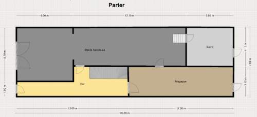 Gotowy parter z najemcą Projekt na apartamenty