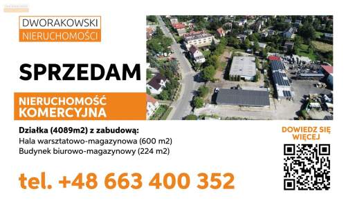 Hala warsztatowa-magazynowa na działce 4089m2