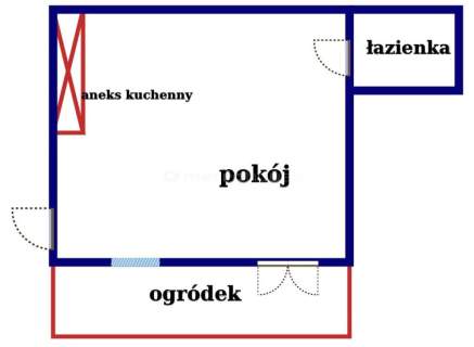 ŁÓDŹ-mieszkanie 32 m2 na parterze z ogródkiem.