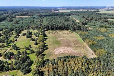 Okolica jeziora Dołgie i kompleksów leśnych.