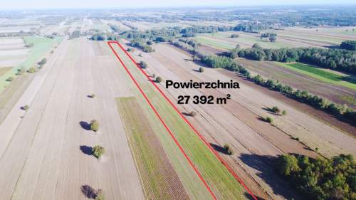 Działka rolna na sprzedaż, 27392 m2, Lipka