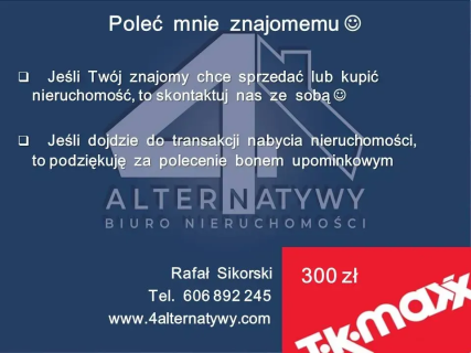 Działka w pobliżu rezerwatu przyrody.