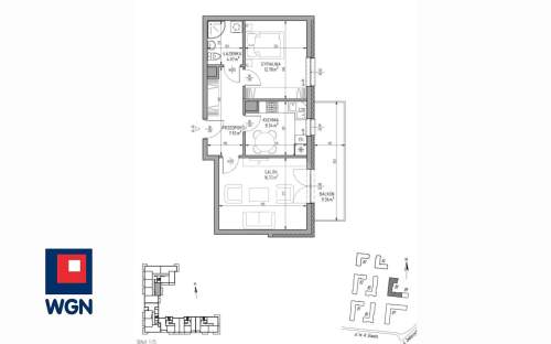 Mieszkanie na sprzedaż, 49,83 m2, Lublin