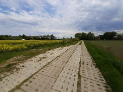 Działka z linią brzegową rzeki.