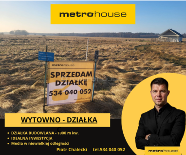 Działka na sprzedaż, 1001 m2, Wytowno