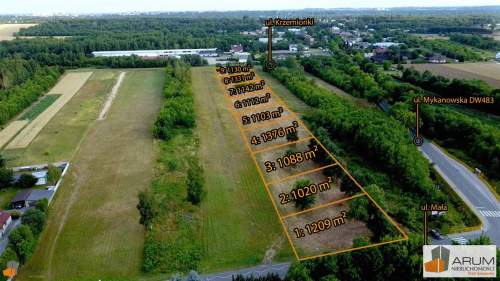 Działka budowlana na sprzedaż, 1100 m2, Wierzchowisko