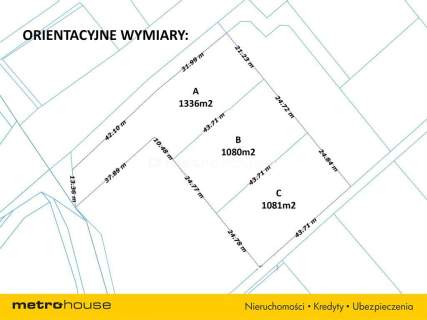 Działka budowlana Kozy 1080m2.
