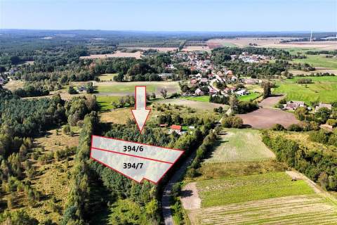 Duże działki w Krosinie, ok. 60 km od morza.
