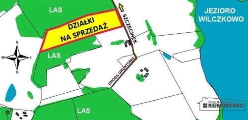 Działki budowlane pod Szczecinkiem, blisko jeziora