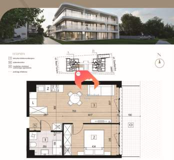 Dwa pokoje 37,6m w nowej inwestycji Czyżkówko