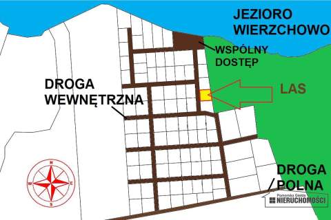 Działka z rozpoczętą budową blisko jeziora