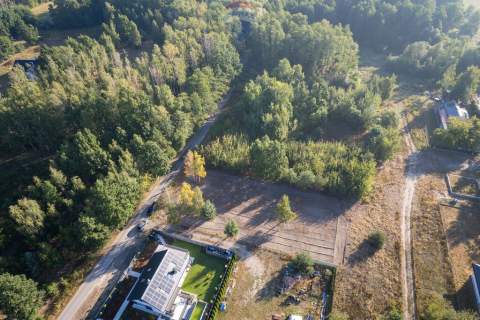 Działka budowlana po mulczowaniu w Grądach