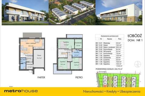 Łobódź - nowoczesne szeregowce Ekologiczna Aleja