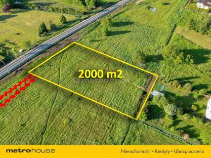 Działka budowlana 2000 m2 w Kozach.