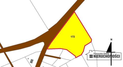 Działka siedliskowa ok. 1 km od Jeziora Pile