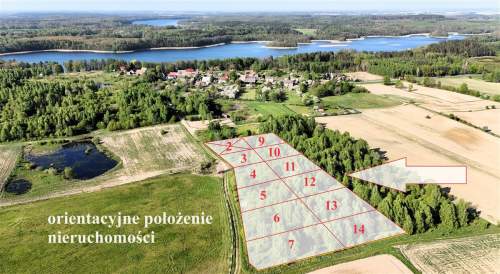 Działka ok 400 m od Jeziora Śmiadowo.