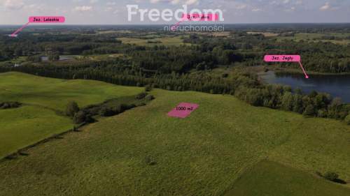 Działki na Mazurach Elganowo, gm. Pasym, 10 ar
