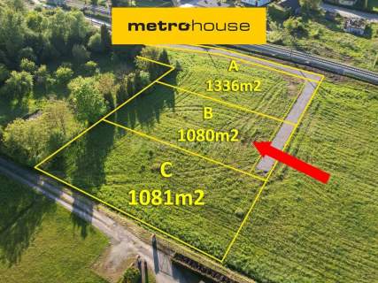 Działka budowlana Kozy 1080m2.