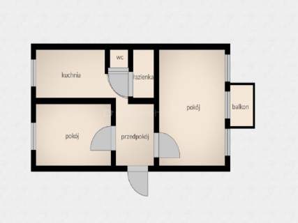 Mieszkanie na sprzedaż, 42,42 m2, Łódź