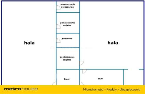 Magazyn z dwiema halami przy drodze krajowej nr 8