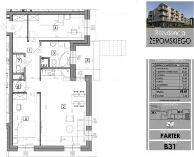 Stylowy apartament z balkonem, tarasem i garderobą