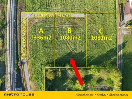 Działka budowlana Kozy 1080m2.