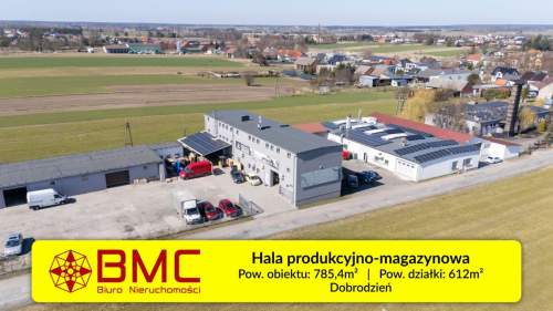 Hala magazynowa 785m2 Dobrodzień