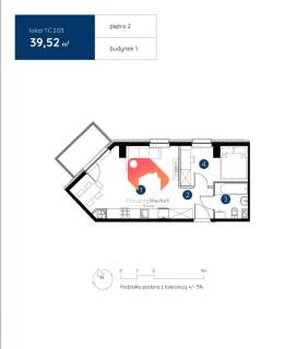 Nowe 2 pokoje 39,52m2 w samym Centrum Bydgoszczy