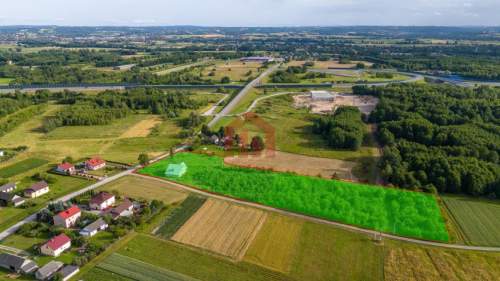 Działka inwestycyjna 500m od Zjazdu z autostrady 