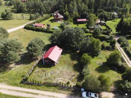 Domek letniskowy nad jeziorem Gim, piękna okolica, las