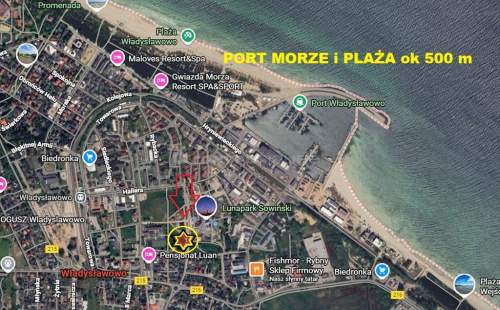 DZIAŁKA NAD MORZEM W CENTRUM WŁADYSŁAWOWA