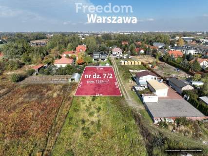 Działka budowlana 1284 m2, media, Dawidy Bankowe