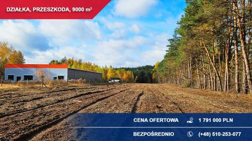 Produkcja, usługi, składy 9000m2 Przeszkoda, gm. Żabia Wola