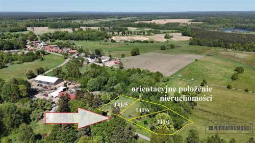 Działka budowlana na wsi ok. 50 km od morza i Miel
