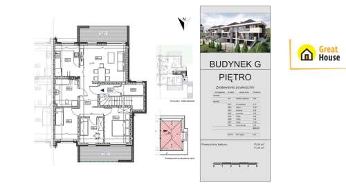 Apartamenty Mójcza 83 mkw. z garażem i poddaszem