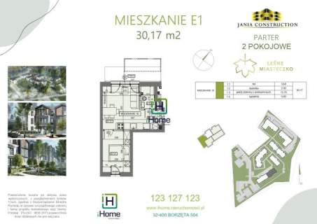 2-pok. mieszkanie w Osieczanach koło Myślenic
