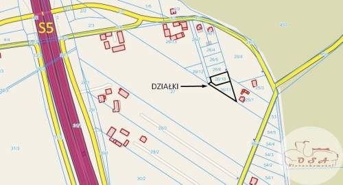 Działka 831 m WZ 5 km Stęszew pod lasem