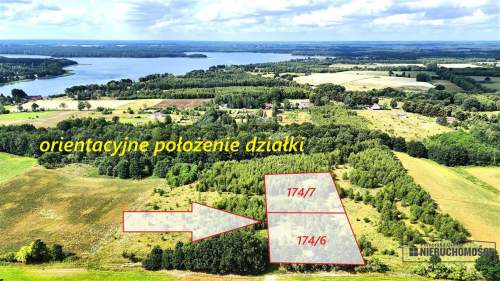 możliwość zabudowy zagrodowej -1 km od jeziora Pil