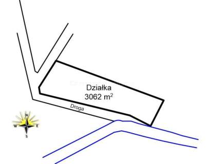 Działka położona w pięknej okolicy nad jeziorem