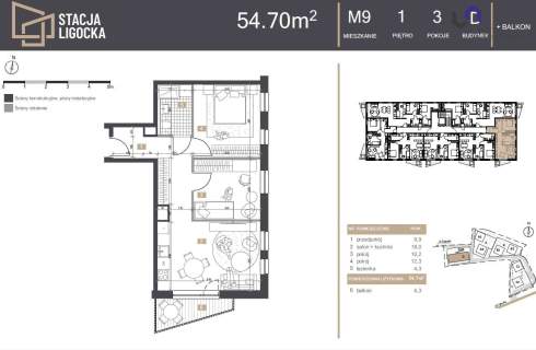 NOWE MIESZKANIA. 3 POKOJE BALKON 