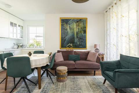 Apartament z ogrodem na prestiżowym osiedlu 