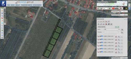 Działki budowlane z warunkami zabudowy pow. ok. 1200 m2